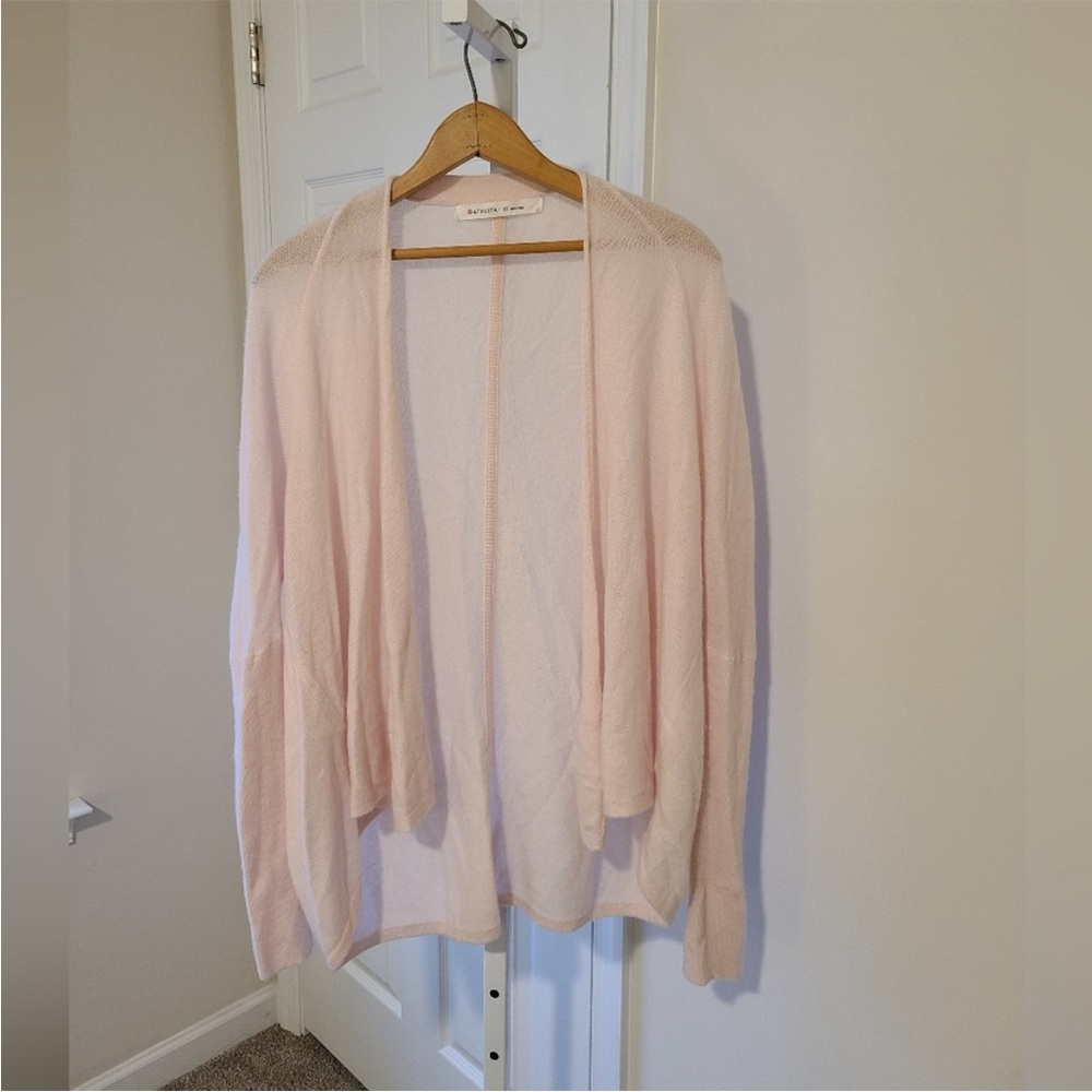 Athleta Cashmere Cozy Up Cardigan Size XS Petal Pink luxury capsule wardrobe - Picture 8 of 8